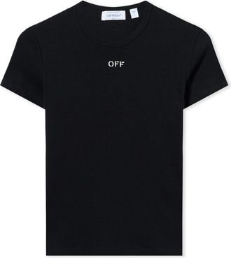 Off-white Black Logo Round Neck T-Shirt