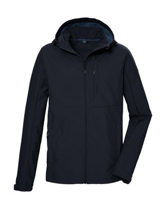 Killtec Softshelljacke KILLTEC KOS 103 MN SFTSHLL JCKT, Herren, Gr. XL, blau (nachtblau), Oberseite: 100% Polyester;R&uuml;ckseite: 100% Polyester;Futter: 100% Pol