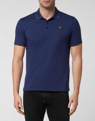 Philipp Plein Polo Shirt Luxe Men in Middleblue at Nordstrom, Size Xxx-Large