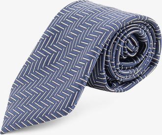 Tom Ford Cravatta in seta con motivo geometrico - TOM FORD - gender_Man