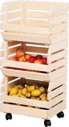 KESPER Mueble De Almacenamiento Beige En Pino 80x30x37 Cm