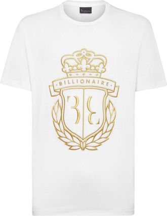 Billionaire Boys Club Crest logo-embroidered cotton T-shirt - men - Cotton - L - White