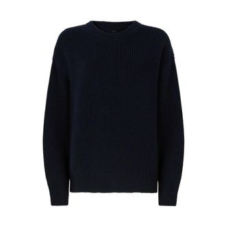 Pinko Gracidio Ronde Hals Trui - Dames - Ronde hals truien - Blauw - M - Wol - Truien & Vesten