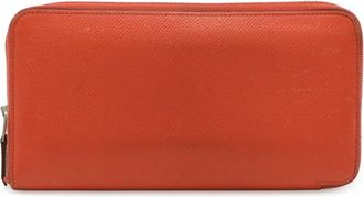 Herm&egrave;s Pink Rose Jaipur Epsom Leather Silk Long Wallet (Bi-Fold) (Pre-Owned)