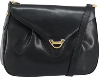 Givenchy Pre-owned Leren Schoudertas - Dames - Vintage Schoudertas - Zwart - ONE Size - Leer - Vintage