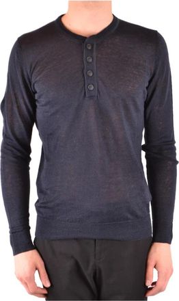 Woolrich Stijlvolle Sweaters voor elke gelegenheid - Heren - Ronde hals truien - Blauw - XL - Truien & Vesten