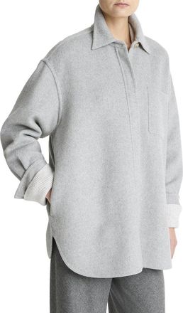 Vince Double Face Wool & Cashmere-Blend Shirt Jacket