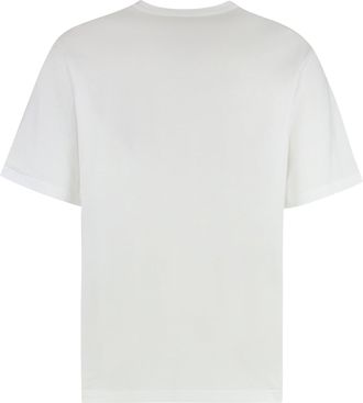 Dolce & Gabbana Mens Cotton Crew-Neck T-Shirt White T-Shirts And Polos