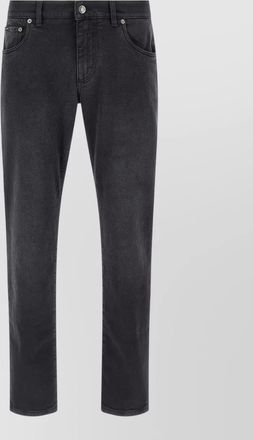 Dolce & Gabbana stretch denim trousers belt loops five pockets