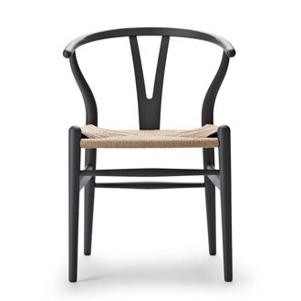 Carl Hansen & S&oslash;n CH24 Wishbone Chair, Buche soft grey / Naturgeflecht