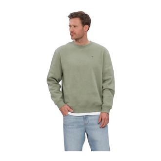 Tommy Jeans Hoodies & sweatvesten, Heren, Groen, XL, Katoen, Sweater Flag