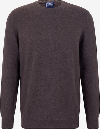 Fedeli Pullover mit Rundhalsausschnitt aus Kaschmir Argentina