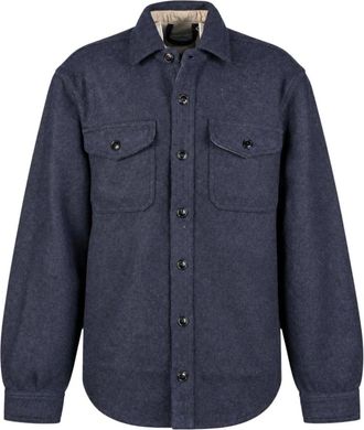 CHESAPEAKE'S Camicia Outdoor in Lana 4 Tasche Jackson Hole - - Jackets - Uomo - Blu - L