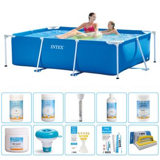 Intex Piscina Con Estructura Rectangular - 220x150x60 Cm - 7-piezas S43237