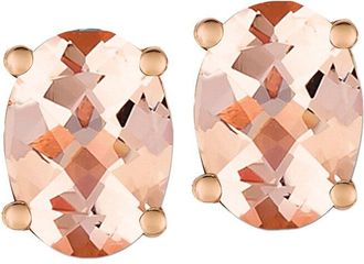 Le Vian Peach Morganite 14K Rose Gold & Silver 1.72 Ct. Tw. Morganite Studs