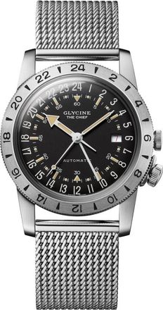 Glycine GL0464 Mens Airman Watch - Silver - One Size