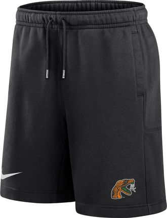 Nike Mens College Club (Florida A&M University) Fleece Shorts in Black | M73891FAMU26-BLK