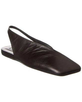 Jil Sander Leather Slingback Ballerina Flat