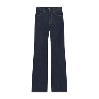 Saint Laurent Dames, Jeans, Blauw, Maat: W27 Katoen