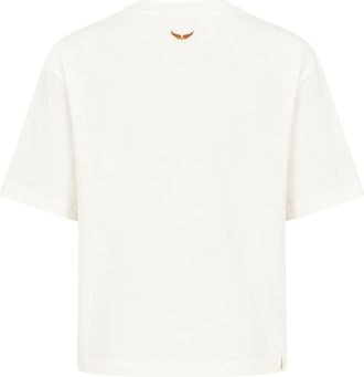 Zadig&Voltaire Womens Taida Photo Horse Strass T-Shirt - Zadig & Voltaire Cotton White Ready-To-Wear T-Shirts
