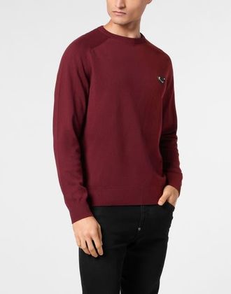 Philipp Plein Pullover Round Neck Men in Bordeaux at Nordstrom, Size Xxx-Large