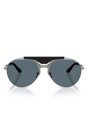 Ferrari 59mm Pilot Sunglasses in Gunmetal /Blue at Nordstrom