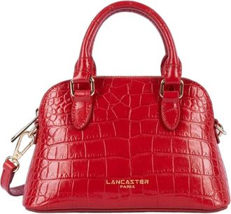 Lancaster Kleine halvemaanvormige tas - Dames - Tassen - Rood - Maat: ONE Size Leer