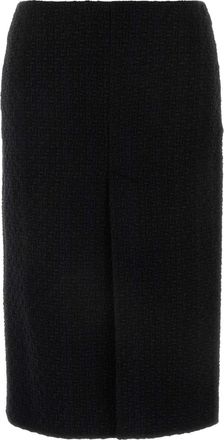 Gucci Black Tweed Skirt