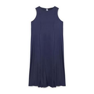 Fiorella Rubino Dames, Jurken, Blauw, Maat: XS Satijn