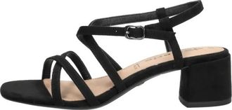 Tamaris Sandalen met Hak - Dames - Sandalen met hakken - Zwart - 37 EU - Schoenen