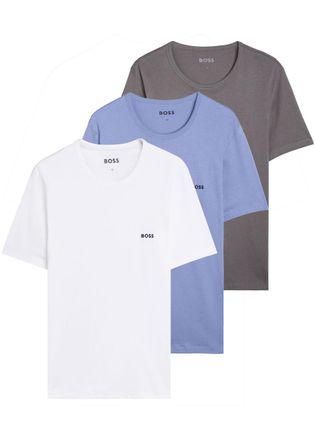 BOSS Boss Classic Logo-embroidered Cotton T-shirt set of Three - Multicoloured - Xxl