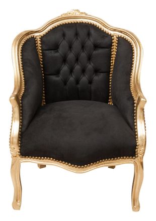 Biscottini International Biscottini - Silla De Comedor Silla De Cocina De Madera 56x78x62 Cm Sill&oacute;n Dormitorio Sill&oacute;n Acolchado Silla Con Brazos Estilo Barroco