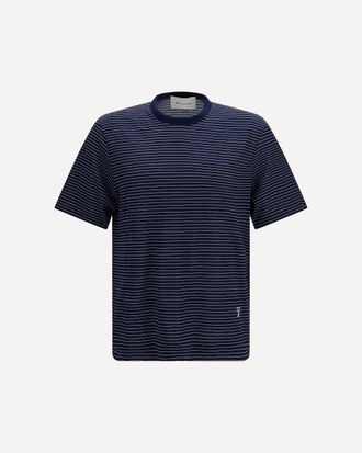 Ami Striped cotton T-shirt Male M