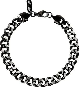Ed Hardy Mens Curb Chain Bracelet in Black at Nordstrom Rack