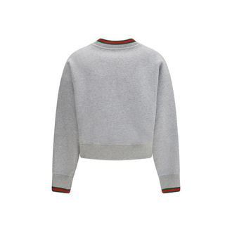 Gucci Womens Gray Cotton Sweatshirt Clothing