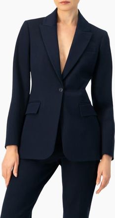 Ivonne Single-Button Blazer in Navy Blue at Nordstrom, Size 10