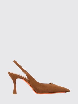 Santoni High Heel Shoes Woman color Biscuit