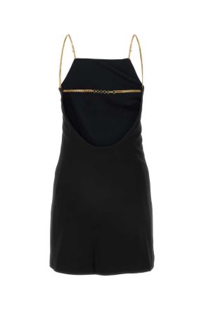 Palm Angels Zwarte Jersey Mini-jurk
