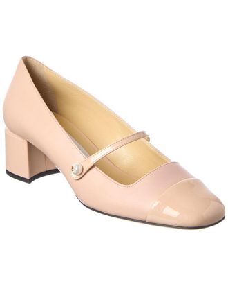 Jimmy Choo London Elisa 45 Leather & Patent Pump