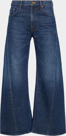 Mother Lil Lemon Twist Wide-Leg Jeans