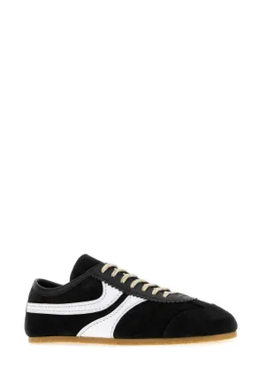 Dries Van Noten Suede Block-Colour Sneakers - Black