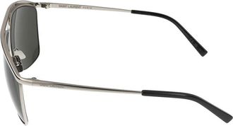Saint Laurent Womens Sl Sunglasses Silver Metal