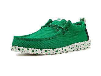 Hey Dude Wally Shamrock Mens Shoes Green/Multi : 13 M, Textile