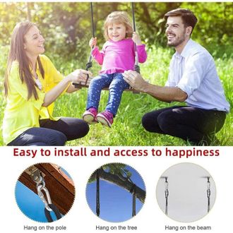 OEM Columpio Ni&ntilde;o Adulto Madera &Aacute;rbol Asiento Con Accesorio P&oacute;rtico Juegos Jard&iacute;n Exterior Peso M&aacute;ximo 200kg