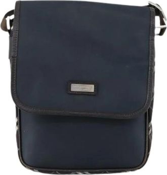 Burberry Pre-owned Nylon Schoudertas - Dames - Vintage Schoudertas - Zwart - ONE Size - Nylon - Vintage