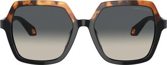 Giorgio Armani 0ar8193u Gradient Oversized Square Sunglasses