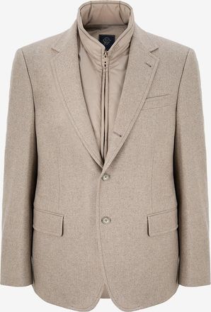 Fay Blazer aus Wolle und Steppweste