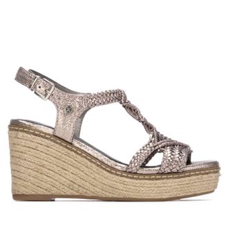 Xti Womens Open-Toe Faux Leather Sandals In Plumb