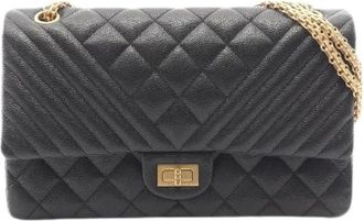 Chanel Pre-owned Borsa a Spalla 2.55 in Caviar - - Pre-owned - Donna - Nero - ONE SIZE