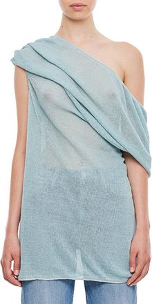 Vitelli Membrane Linen Draped Top